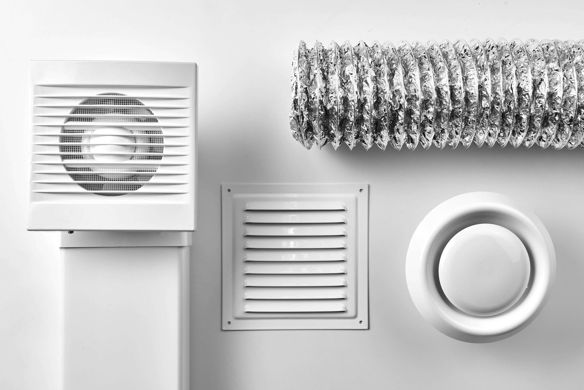 Welke onderdelen heb ik nodig om een mechanische ventilatie systeem te installeren?