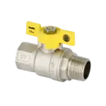 BONFIX Draad verchroomde gaskraan RP 1/2" bi. x G 1/2" bu.