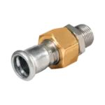BONFIX M-press RVS-water 3-del. kopp. vlakd 1/2" bu.x 15 mm