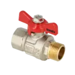 BONFIX Kogelkraan 3/4" bi.dr. x 3/4" bu.dr. +vlindergreep