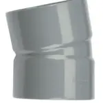 PVC Lijm Bocht 15° grijs 110 M/M