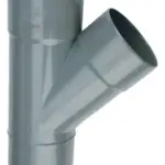 PVC Lijm T-Stuk 45° grijs 90 2M/S