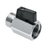 BONFIX Minikogelkraan 1/2" bi.dr. x bu.dr. (zwarte knop)
