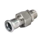 BONFIX M-press RVS-water 3-delige kopp. 1/2" bu.dr. x 15 mm