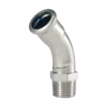 BONFIX M-press RVS-water bocht 45° 3/4" bu.dr. x 22 mm