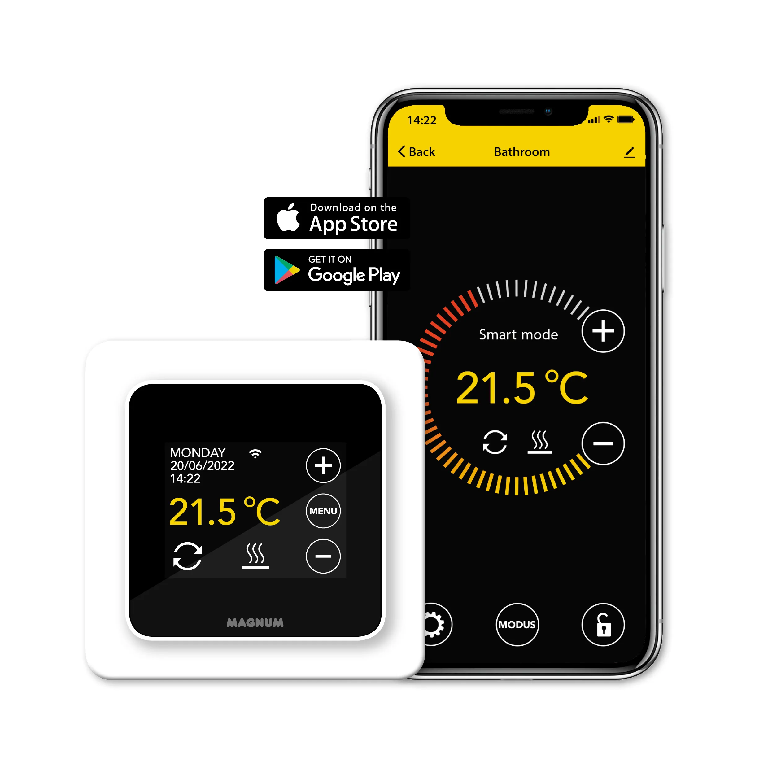 MAGNUM MRC WiFi Thermostaat Polarwit - Afbeelding 5