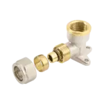 BONFIX Alu-knel Muurplaat 3/4" x binnendraad x 20 mm