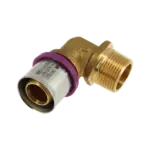 BONFIX Alu-pers 2001035 Knie 3/4" buitendraad x 26 mm
