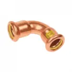 BONFIX M-press roodkoper gas bocht 90 graden 12 x 12 mm