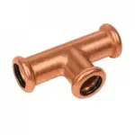 BONFIX M-press roodkoper water verloop T-stuk 28 x 15 x 28 mm