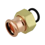BONFIX M-press roodkoper water wartelkoppeling vlakke dichting 1'' x 15 mm