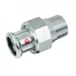 BONFIX M-press staalverzinkt 3-delige koppeling 1/2" x 15 mm