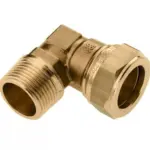 Bonfix messing draadknie 90 graden knel x buitendraad 22 x 3/4 inch