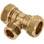 Bonfix messing verloop-T-stuk 90 graden 3x knel 28 x 22 x 28 mm