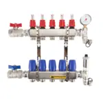 MAGNUM Premium RVS Open Vloerverwarming verdeler LT 6 Groeps