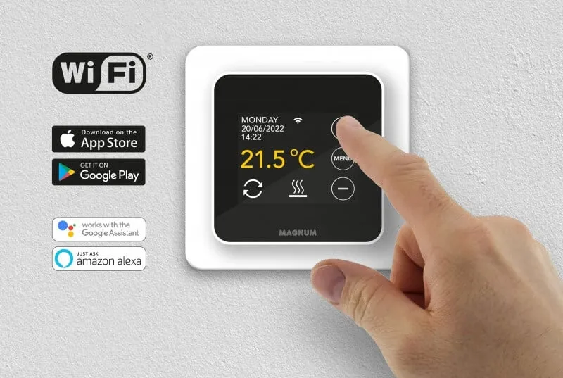MAGNUM MRC WiFi Thermostaat Polarwit - Afbeelding 4