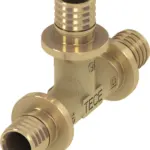 TECEflex T-stuk standaard messing 40 mm x 40 mm x 40 mm