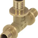 TECEflex T-stuk verlopend standaard messing 32 mm x 20 mm x 25 mm