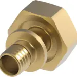 TECEflex euroconus-schroefverbinding 3/4" met TECEflex persaansluiting standaard messing 16 mm