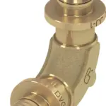 TECEflex knie 90° stromend silicium brons met min. drukverlies 25 mm x 25 mm