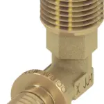 TECEflex puntstuk haaks standaard messing 25 mm x R 1"