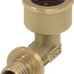 TECEflex schroefbus haaks standaard messing 20 mm x Rp 3/4"