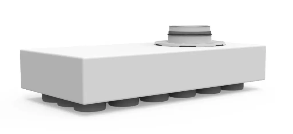 Vent-Axia Uniflexplus ventilatie hoofdverdeelbox 18x Ø69mm met tuit Tuit diameter Ø180mm
