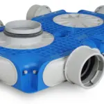 Vent-Axia Uniflexplus ventilatie hoofdverdeelbox 6x Ø90mm met tuit Tuit diameter Ø180mm