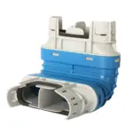 Vent-Axia Uniflexplus verticale bocht 90° tbv slang 132x52 vlak onder