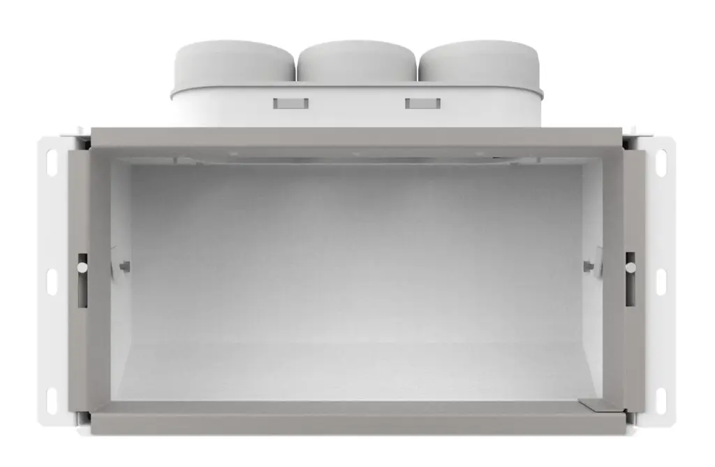 Vent-Axia Uniflexplus wandcollector bovenaansluiting 3x Ø69 mm