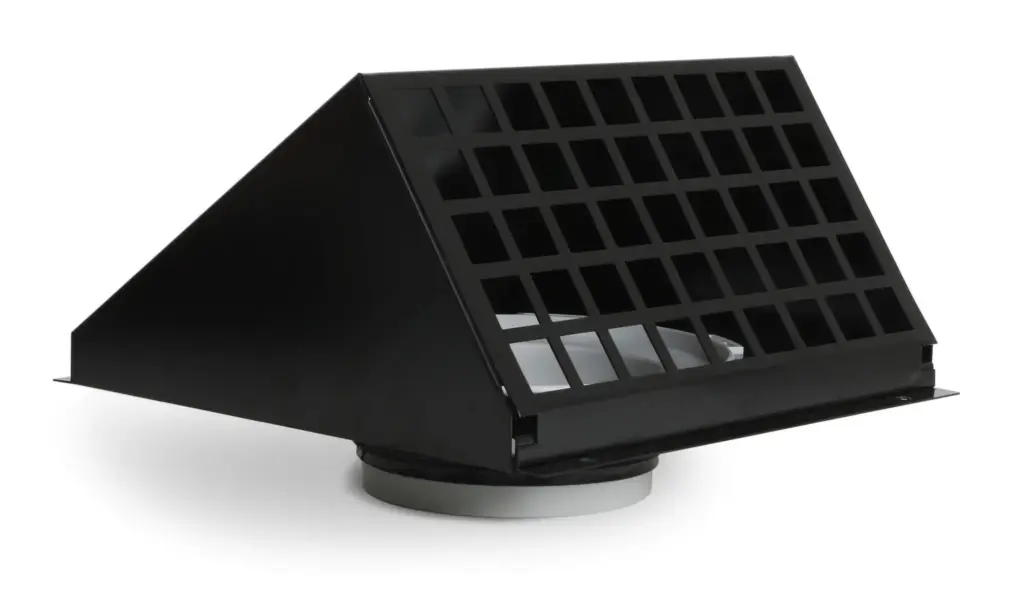 Vent-Axia VMR 125 Z / Geveldoorvoer Alu Ø125 RAL9005 zwart