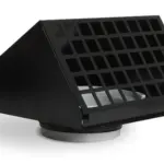 Vent-Axia VMR 160 Z / Geveldoorvoer Alu Ø160 RAL9005 zwart