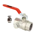 BONFIX Kogelkraan 1/2" bi.dr. x 1/2" bi.dr. maf + rode hend.