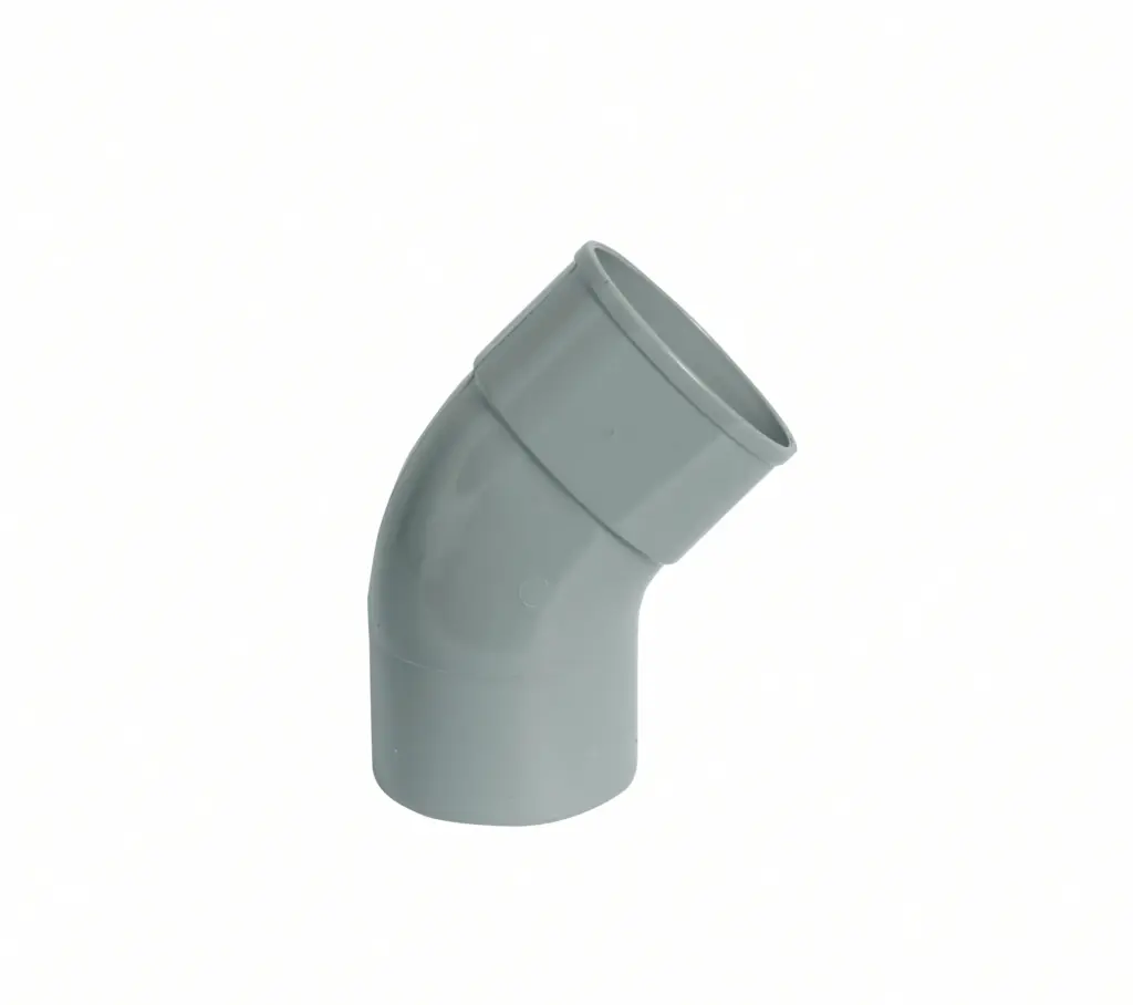 PVC HWA Bocht 45° grijs 100 M/S