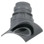 PVC Klemaanboorzadel 125X40, Gat 57mm