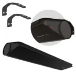 Flowair deur luchtgordijn SLIM-W-150 zwart H199xB1500mm